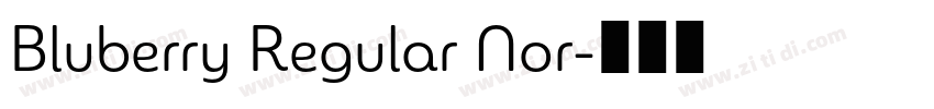 Bluberry Regular Nor字体转换